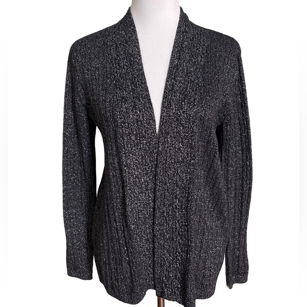 Kim Rogers Black Shimmering Cardigan